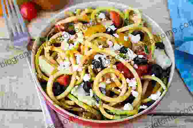 A Vibrant Image Of A Colorful Zucchini Noodle Salad Paleo Bread And Lunch Delicious Quick Simple Recipes