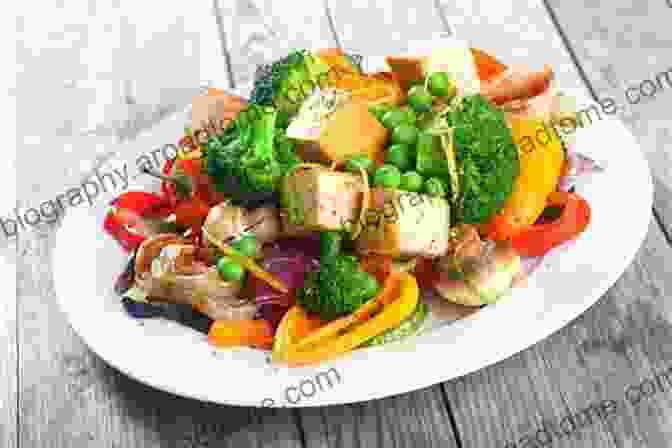 Image Of A Colorful Bowl Of Salad With Mixed Greens, Grilled Tofu, Roasted Vegetables, And A Zesty Dressing. The Ideal 2024 Diverticulitis Diet Cookbook: A Detailed And Simple Guide With 100+ Easy And Delicious Recipes