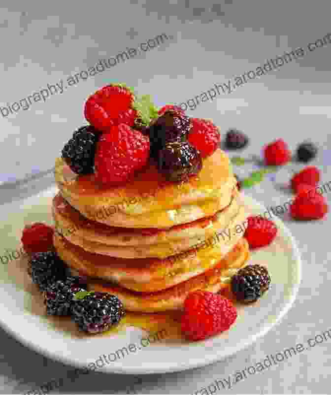 Image Of A Plate Of Fluffy Pancakes Topped With Fresh Berries And Drizzled With Maple Syrup. The Ideal 2024 Diverticulitis Diet Cookbook: A Detailed And Simple Guide With 100+ Easy And Delicious Recipes