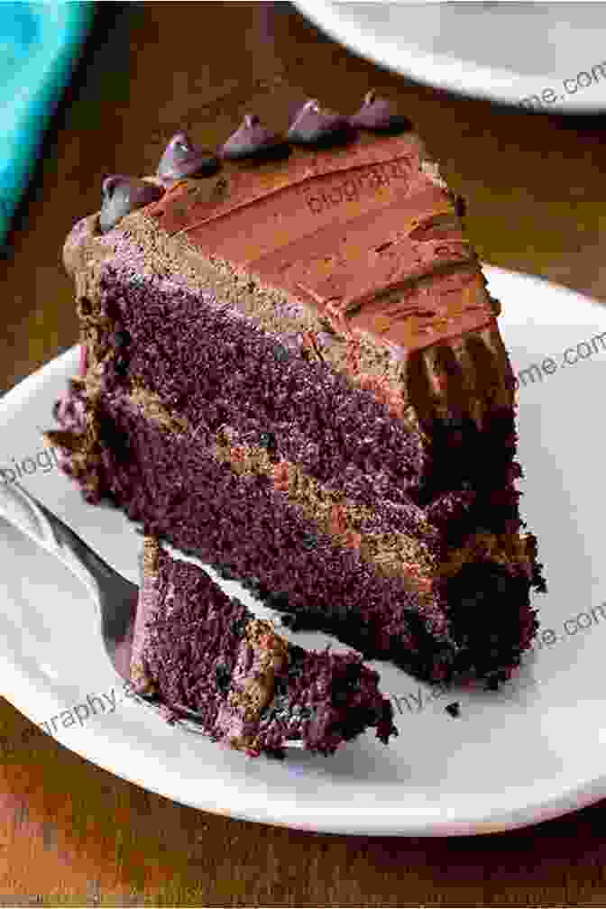 Image Of A Slice Of Rich Chocolate Cake With A Smooth And Creamy Frosting. The Ideal 2024 Diverticulitis Diet Cookbook: A Detailed And Simple Guide With 100+ Easy And Delicious Recipes