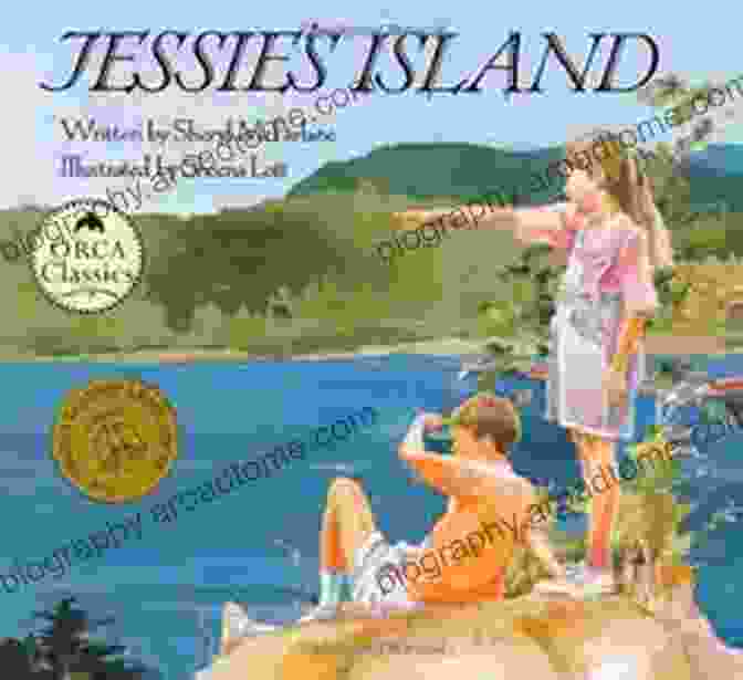 Jessie Island Read Along Orca Classic Book Cover, Featuring A Young Girl Standing On A Beach With A Whale In The Background Jessie S Island Read Along (Orca Classic)