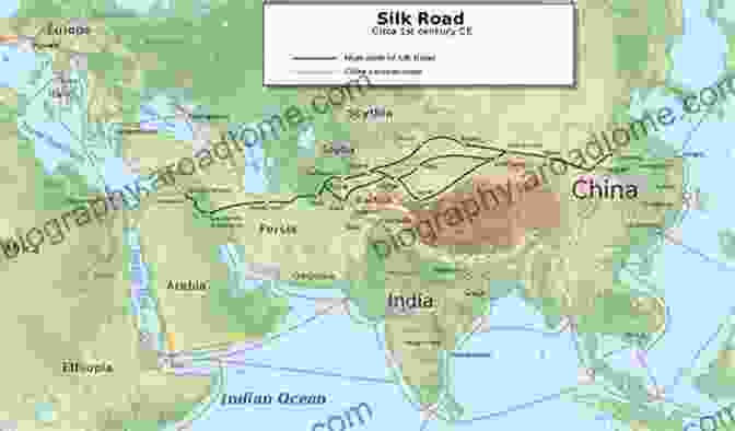 Map Of Eurasia, Showcasing The Silk Road Trade Routes And Cultural Connections Entangled Itineraries: Materials Practices And Knowledges Across Eurasia