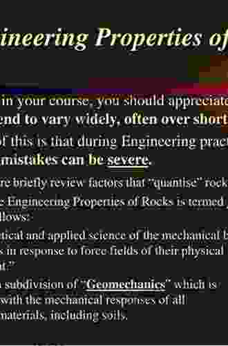 Engineering Properties Of Rocks